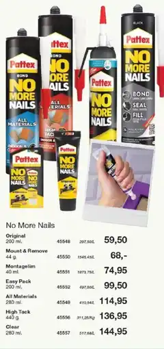 Harald Nyborg Pattex No More Nails tilbud