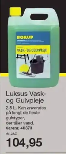Harald Nyborg BORUP Luksus Vask- og Gulvpleje tilbud