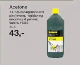 Harald Nyborg BORUP Acetone tilbud