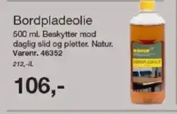 Harald Nyborg BORUP Bordpladeolie tilbud