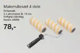 Harald Nyborg Malerrullesæt 4 dele tilbud