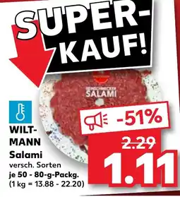 Kaufland DE WILT- MANN Salami tilbud