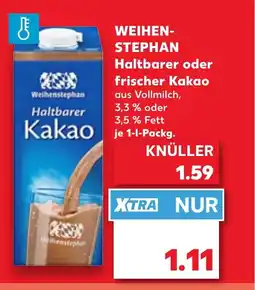 Kaufland DE WEIHEN- STEPHAN Haltbarer oder frischer Kakao tilbud