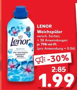 Kaufland DE LENOR Weichspüler tilbud