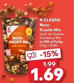 Kaufland DE K-CLASSIC Nuss- Frucht-Mix tilbud