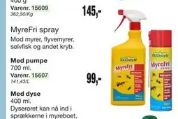 Harald Nyborg MyreFri spray tilbud