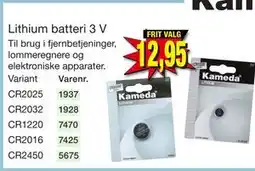 Harald Nyborg Lithium batteri 3 V tilbud