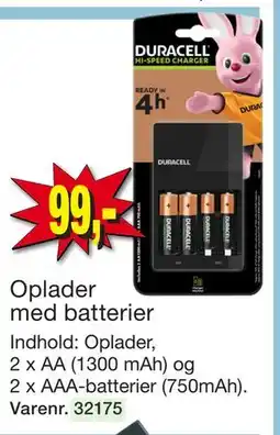Harald Nyborg Oplader med batterier tilbud
