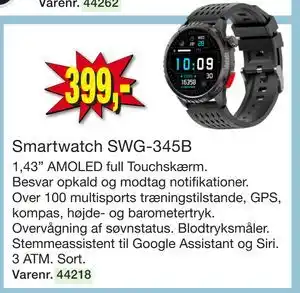 Harald Nyborg Smartwatch SWG-345B tilbud