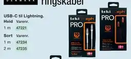 Harald Nyborg USB-C til Lightning. Hvid tilbud