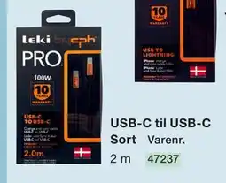 Harald Nyborg USB-C til USB-C Sort tilbud