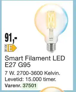 Harald Nyborg Smart Filament LED E27 G95 tilbud
