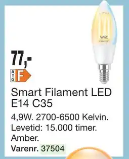 Harald Nyborg Smart Filament LED E14 C35 tilbud