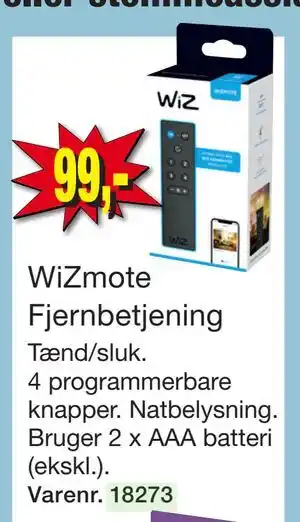 Harald Nyborg WiZmote Fjernbetjening tilbud