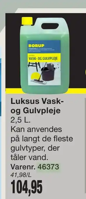 Harald Nyborg Luksus Vask- og Gulvpleje tilbud
