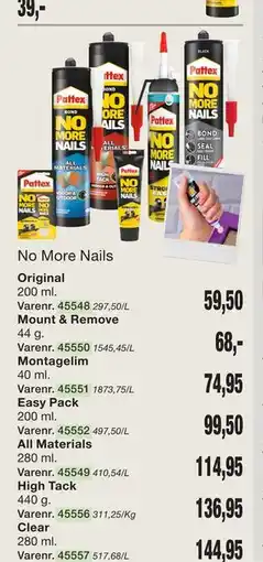 Harald Nyborg No More Nails tilbud