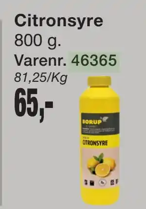 Harald Nyborg Citronsyre tilbud