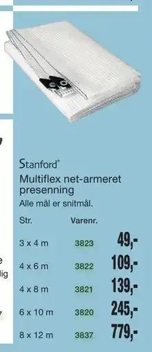 Harald Nyborg Multiflex net-armeret presenning tilbud