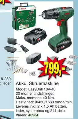 Harald Nyborg Akku. Skruemaskine tilbud