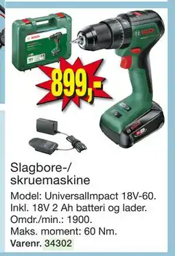 Harald Nyborg Slagbore-/ skruemaskine tilbud