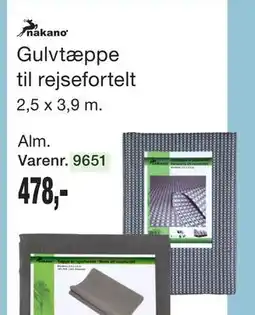 Harald Nyborg Gulvtæppe til rejsefortelt tilbud