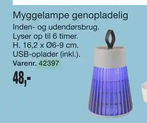 Harald Nyborg Myggelampe genopladelig tilbud