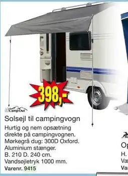 Harald Nyborg Solsejl til campingvogn tilbud