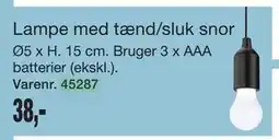 Harald Nyborg Lampe med tænd/sluk snor tilbud