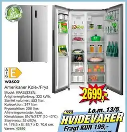 Harald Nyborg Amerikaner Køle-/Frys tilbud