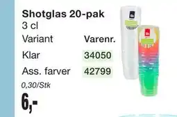 Harald Nyborg Shotglas 20-pak tilbud
