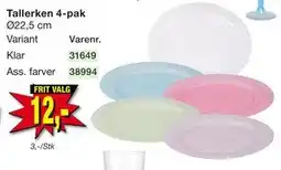 Harald Nyborg Tallerken 4-pak tilbud