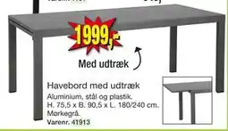 Harald Nyborg Havebord med udtræk tilbud