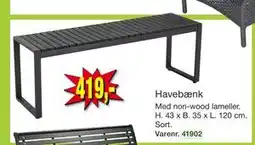 Harald Nyborg Havebænk tilbud