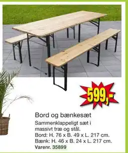 Harald Nyborg Bord og bænkesæt tilbud