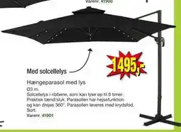 Harald Nyborg Hængeparasol med lys tilbud