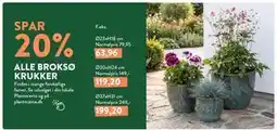 Plantorama SPAR 20% ALLE BROKSØ KRUKKER% tilbud
