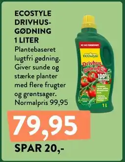 Plantorama ECOSTYLE DRIVHUSGØDNING 1 LITER tilbud