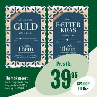 Min Købmand Them Skæreost tilbud