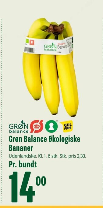 Grøn Balance Økologiske Bananer