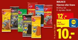Lidl Malaco stjerner eller snøre tilbud