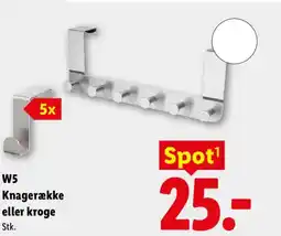 Lidl W5 Knagerække eller kroge tilbud