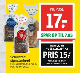 SPAR Schulstad signaturbrød tilbud