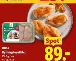 Lidl Rose kyllingebrystfilet tilbud