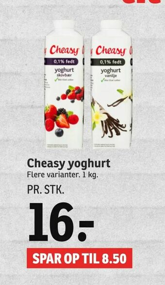 SPAR Cheasy yoghurt tilbud