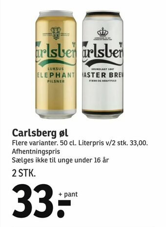 SPAR Carlsberg øl tilbud