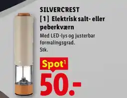 Lidl Silvercrest [1] elektrisk salt- eller peberkværn tilbud