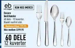 Imerco Encore bestik tilbud