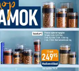 Imerco Presso opbevaringsglas 12-pak tilbud