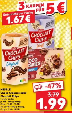 Kaufland DE NESTLÉ Choco Crossies oder Choclait Chips tilbud