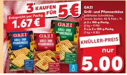 Kaufland DE GAZI Grill- und Pfannenkäse halbfester Schnittkäse tilbud